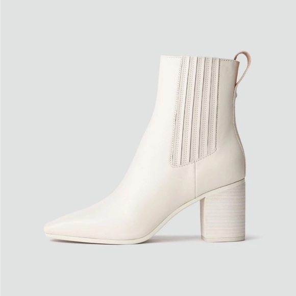 Rag & Bone Astra Chelsea Boot in White Leather - Picture 1 of 7